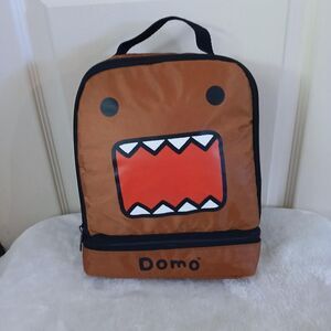 RARE 2010 Brown Domo Animation Double Compartment Lunchbox Y2K Emo Scene